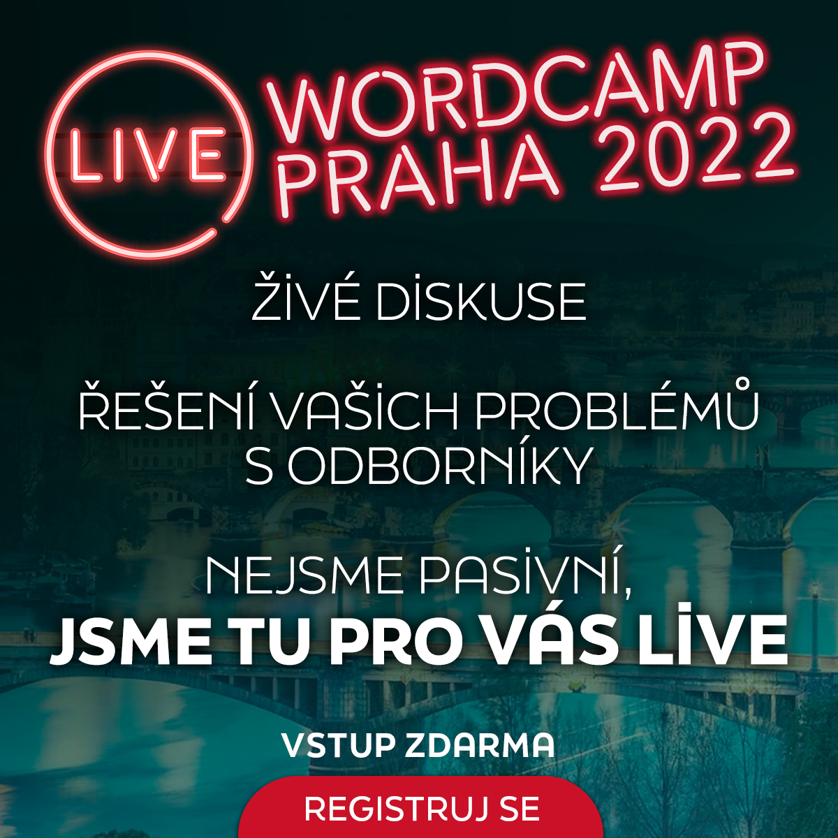 Víte, že letos bude #WordCampPraha jinačí?

Řekli jsme si, že sedět na online konferenci je nuda. A že zkusíme něco nového. Společnou online diskuzi o #wordpress, kde se sejdou odborníci, témata a vy, aktivní uživatelé. 

26. února zdarma, registrujte se: prague.wordcamp.org/2022/