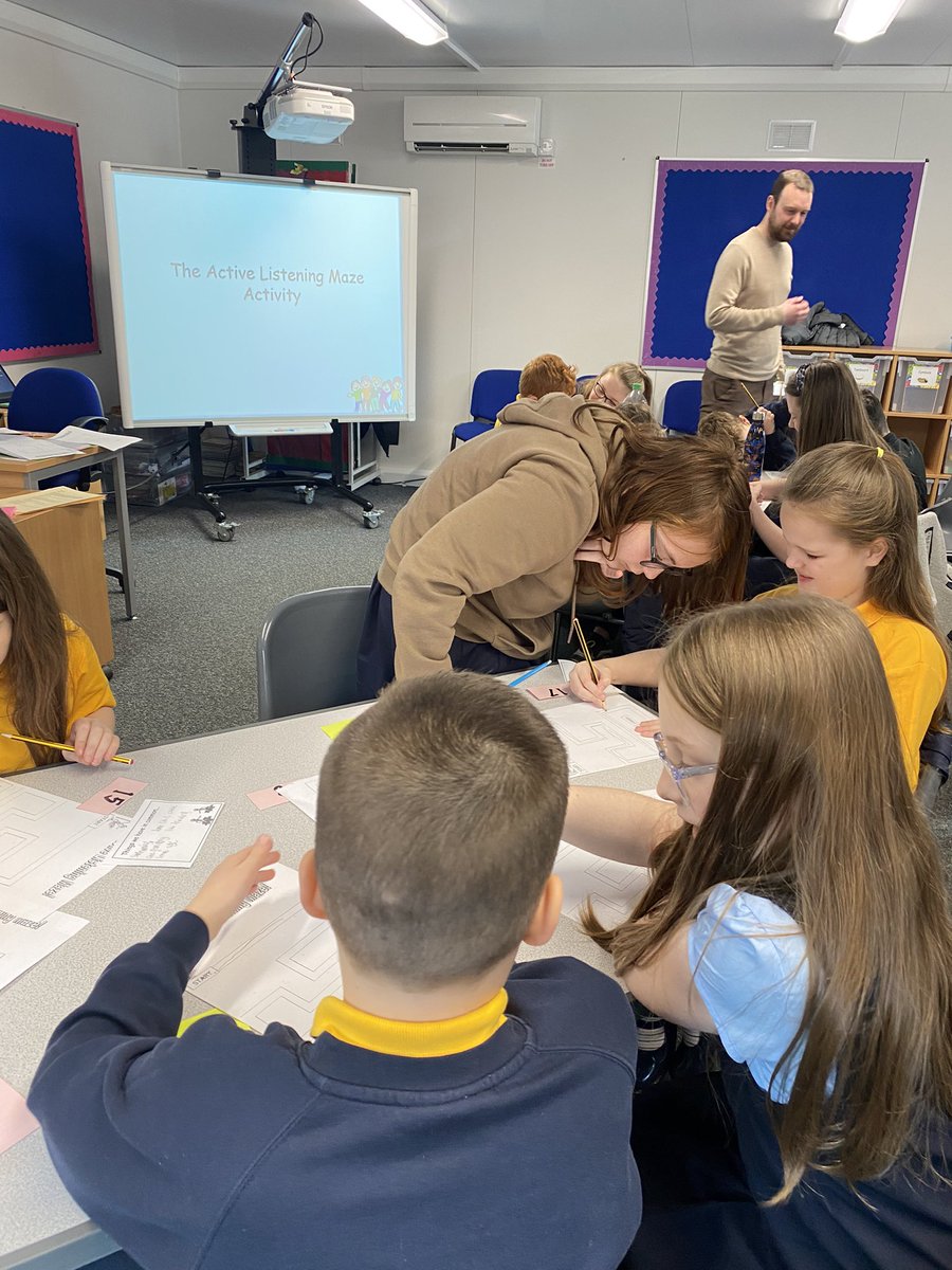 NewStevenstonPr's tweet photo. Peer Mediation training day one for our Primary 6 pupils. We demonstrated great active listening skills and good communication in our paired and group tasks. We are looking forward to training day two on Friday!
#resolveconflicts
#positiveschoolethos
#restorativeapproaches https://t.co/WBpJ3h9Iul