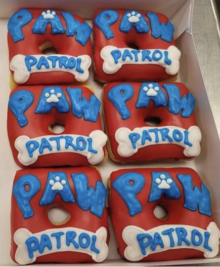 SquareDonutOMA's tweet photo. We would do just about anything for kids! ❤️ Custom orders require a 48 hour notice to ensure we have the product we need to do these orders. ❤️ #kids #pawpatrol #custom #squaredonut #preorder #themed https://t.co/Copjretsy6