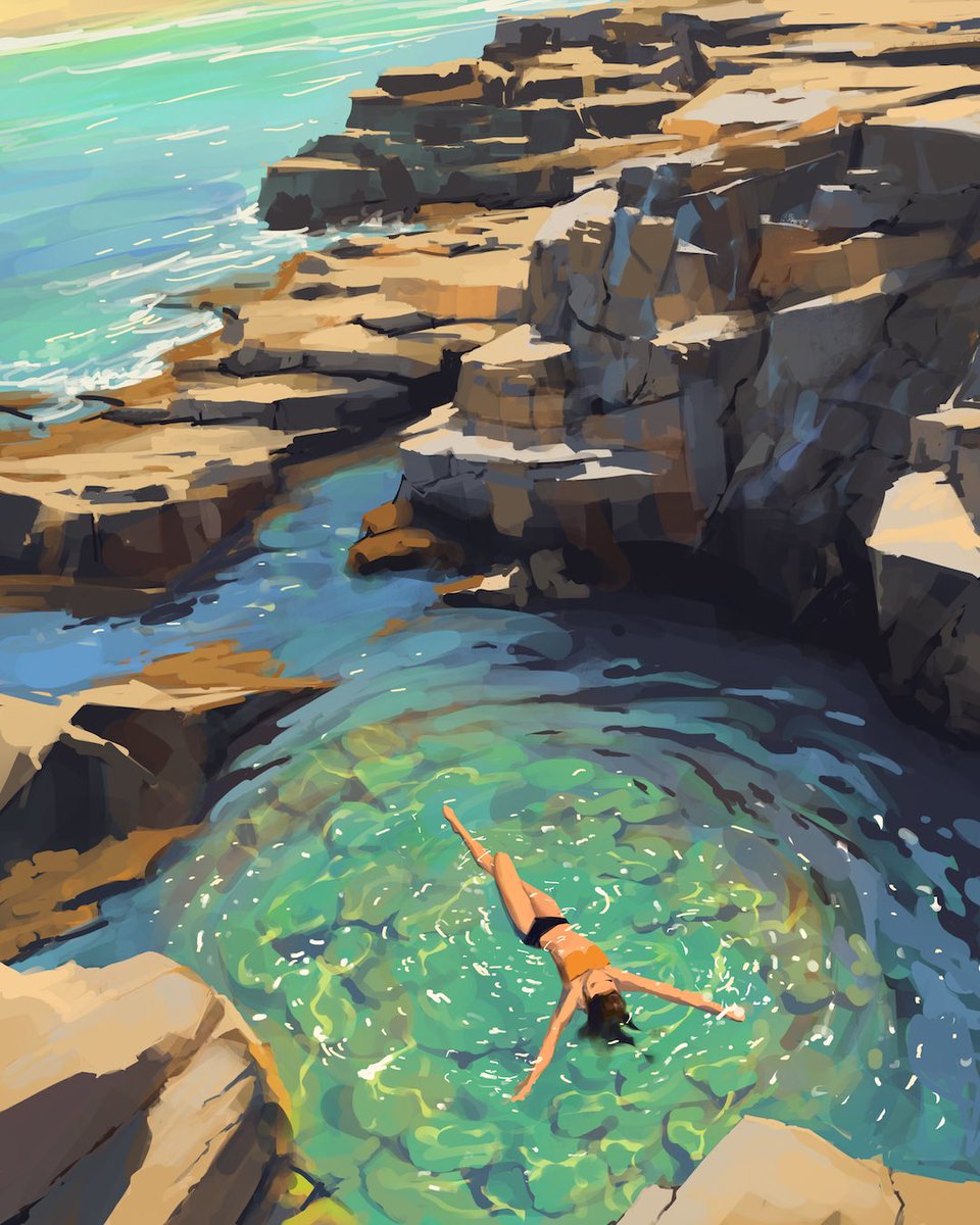 samdoesarts's tweet image. Environment study on #Procreate !! #digitalart
