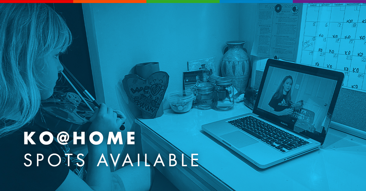 With nine instruments (violin, viola, cello, bass, flute, clarinet, trumpet, trombone and percussion) available for study in a variety of grade levels and lesson duration times, our 🏠  KO@Home 🏠  program provides something for all! Sign up today. 🎺🥁🎻 kidsorchestra.org/programs/kohom…