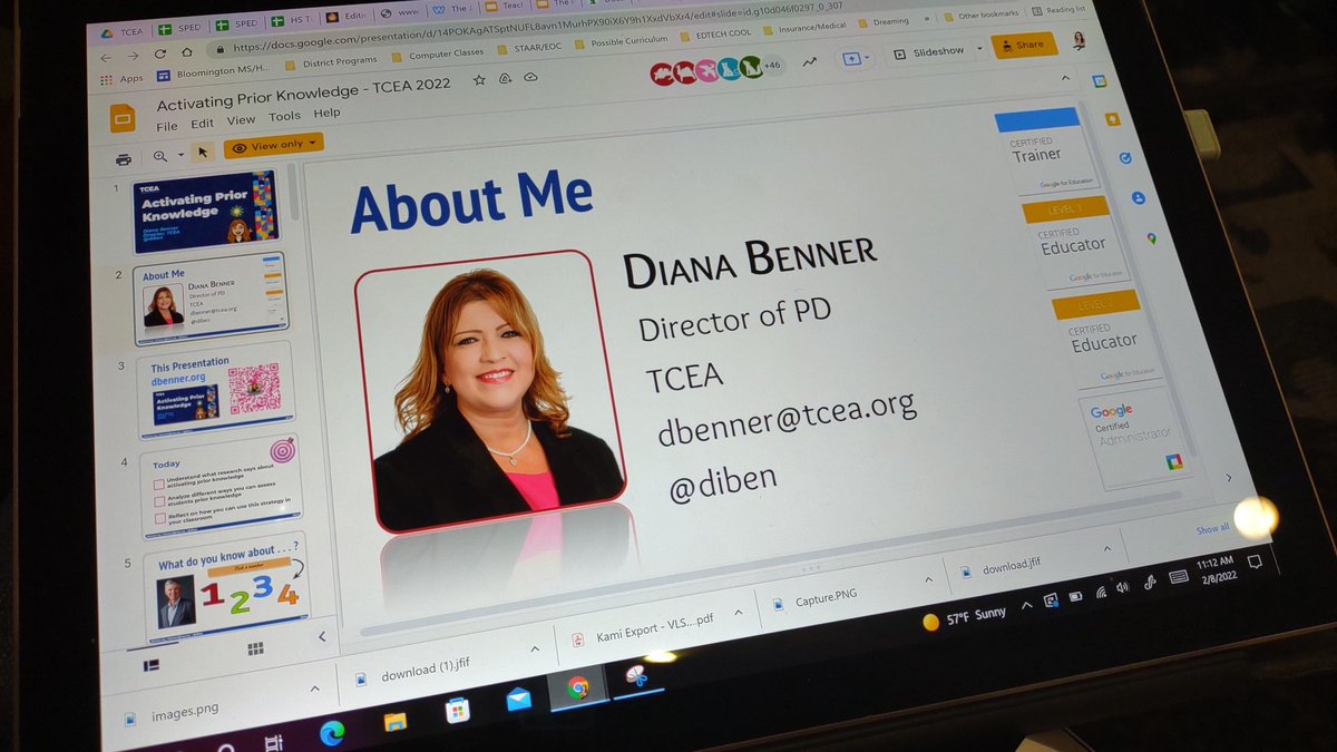 This so much <a href="/diben/">Diana Benner</a> for sharing all of your presentations via your website! This Activating Prior Knowledge PD is great!  I can immediately use this to help Ts when I get back to school! ♥️ #TCEA2022 #tcea22  sites.google.com/site/dbenneror…