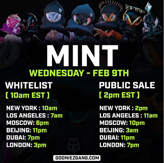 N_F_TQueenBee's tweet photo. @GooniezNFT , Can I be your 3499th WL'ed fam?🤍

#GooniezGangNFT #GooniezNFT  #DaGooniez #GetGooned #GooniezRaiderz  #NftRaiderz #NFT #NFTCommunity #nftwhitelist #NFTMinting #BlueChipNFT #ToTheMoon 

https://t.co/PpbxcmFKr6 https://t.co/CpWJW8FPj0