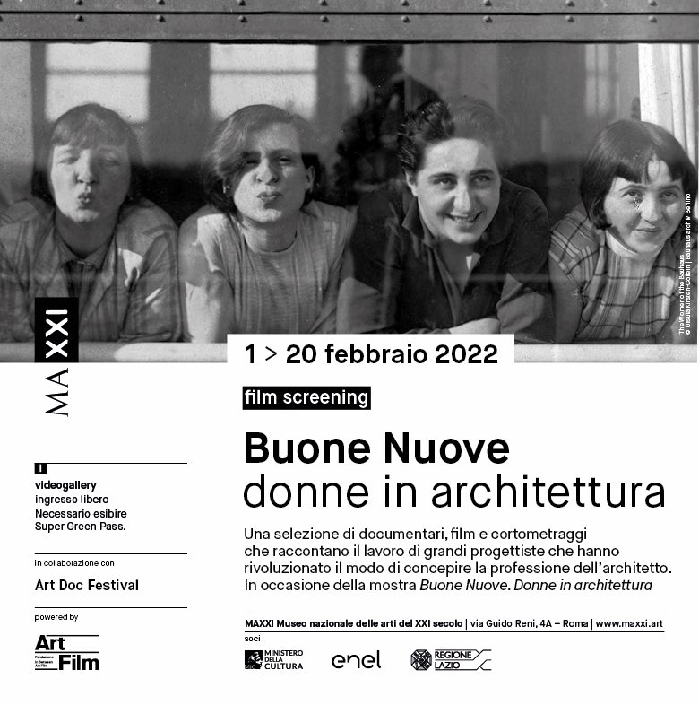 GrayMattersDoc's tweet photo. Gray Matters is happy to be a part of Good News: Women in Architecture at @Museo_MAXXI in collaboration with @ArtDocFestival. Gray Matters will be shown 8th-13th February. Get details: https://t.co/GUGjMcM1Q3 

#goodnews #alMAXXI #GrayMatters #EileenGrayProject https://t.co/NcHw6j9D4M