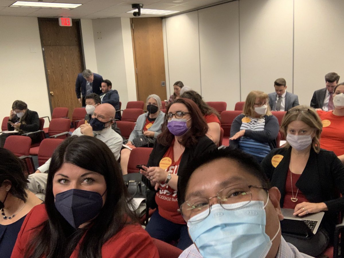 AZBethLewis's tweet photo. 25-30 parents &amp; teachers from around the state are here to testify against #SB1657 voucher expansion, but Chairman Boyer is only allowing 5 ppl to speak. This is anti-democracy, anti-parent &amp; anti-educator 😡 https://t.co/5E0DbxaBW6