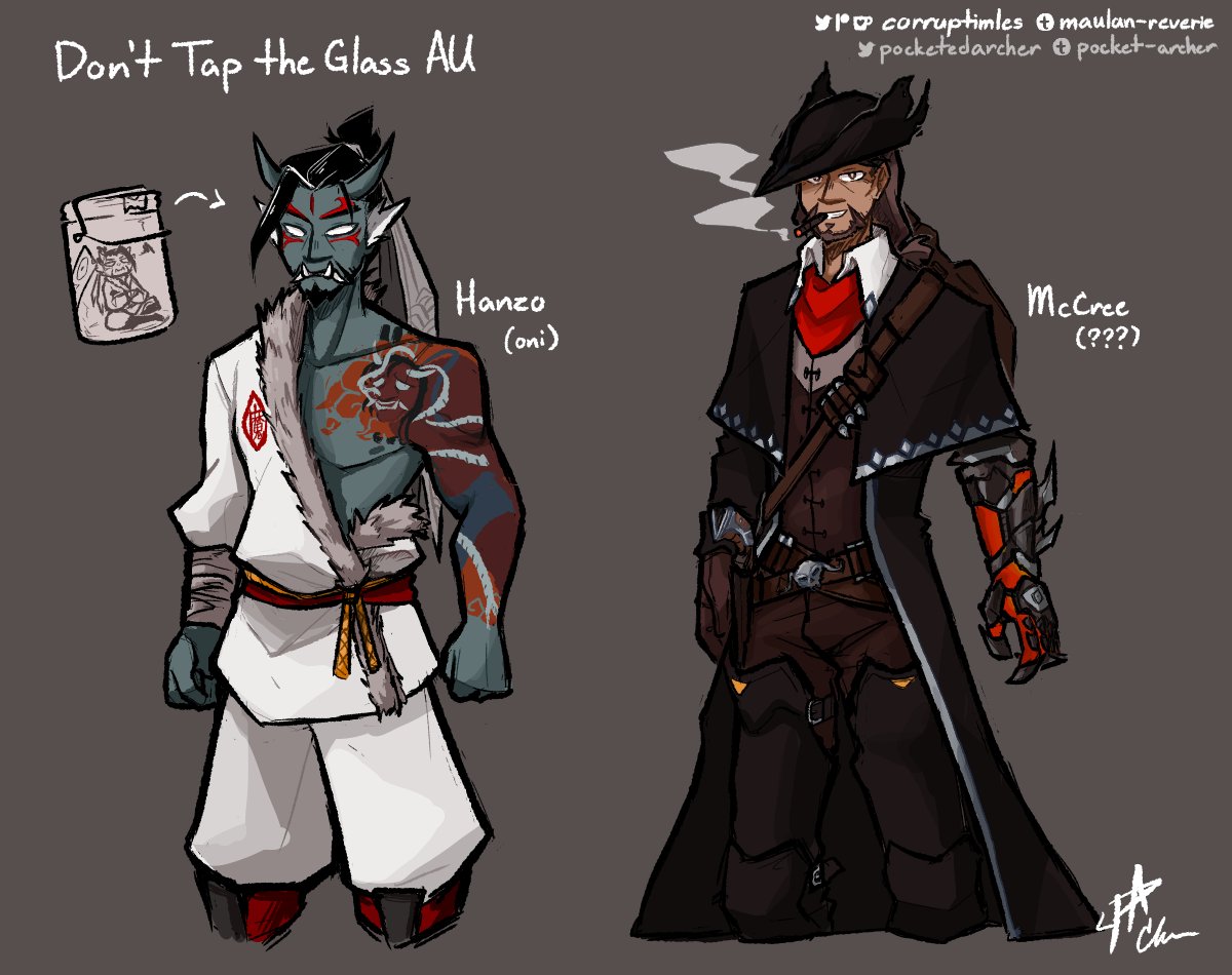 pocketedarcher's tweet photo. The “Don’t Tap the Glass” AU info dump: https://t.co/VxFbwmP824 https://t.co/mxRdOBhABx