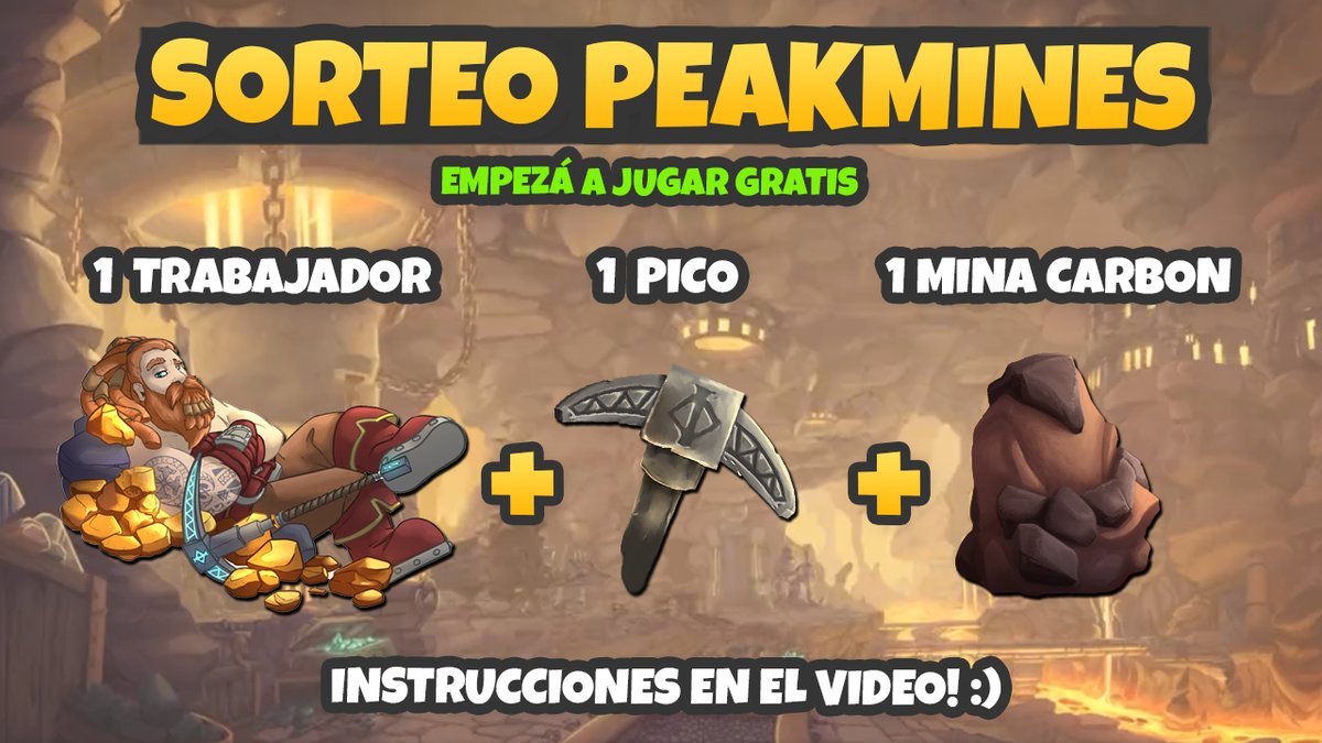 SoyValiant's tweet photo. ⛏ SORTEO PEAKMINES NFT! ⛏

Podes ganar todo lo necesario para empezar a jugar GRATIS @PeakminesNFT !

COMO PARTICIPAR? ▼

► Follow, Retweet &amp; Tag 2 amigos ♥
► Segui las instrucciones del video (Super facil)
Link: https://t.co/A1E8en8drO

Sorteamos el 10 22hs UTC!

🍕 https://t.co/D2ibIvdAdj