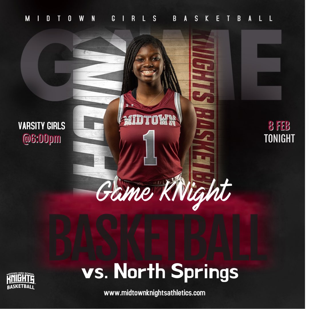 ITS TIME TO LACE UP‼️‼️

Come Out And Support Your Knights  💪🏾🏀🙌🏾‼️

#IMPACTtheGame | #preparetobattle⚔️🛡 

🗓 Tonight 2/8/22
⌚️ 6:00pm
🕹Midtown HS