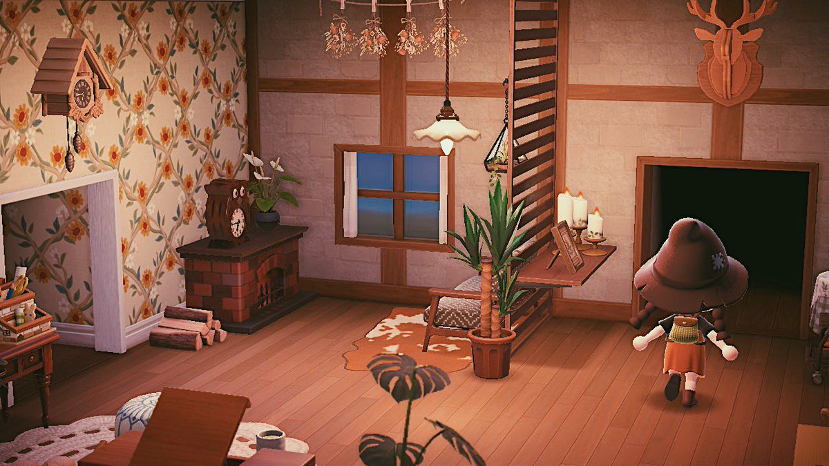 _acnhzoe's tweet photo. Living room cottage interior build! #ACNH #AnimalCrossingNewHorizions #animalcrossing https://t.co/Ish5qTf6Rr