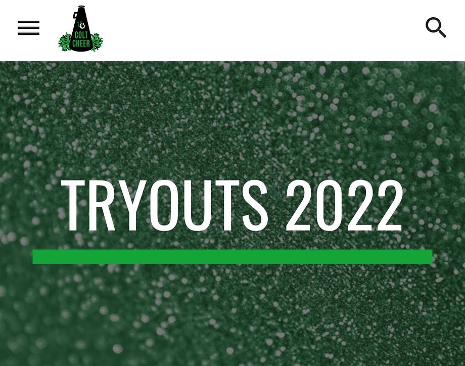 coltcheer's tweet photo. Visit our website (https://t.co/6Lqo2WqokY) for everything you need to know about Colt Cheer Tryouts! Applications are due next Thursday by 5 PM. https://t.co/e1gjJbuALi