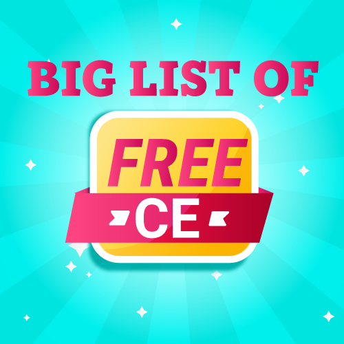 ONCC's tweet photo. Need some free CE? Check out our latest list of Free CE! https://t.co/T8dx69v6Wh https://t.co/vHY1kG77zk