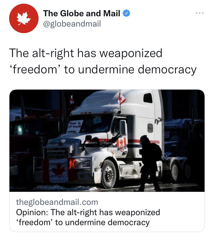 We’ve actually arrived at “freedom is slavery” 😂