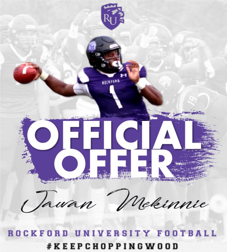 JawanMckinnie's tweet photo. Blessed to receive my 2nd offer from Rockford university @CoachWilliams43 @CoachLawhorn @BCHSTigersFB https://t.co/dc9BjADxO6
