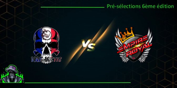 Qualification de nos deux équipes Vae Victis pour la suite du Tournoi des Barons 💪 🔥
GG à nos adversaires Bande de Boloss et Empire Royal !

En route pour la suite Gooooo VV
<a href="/VVESPORT_Off/">VV ESPORT</a>