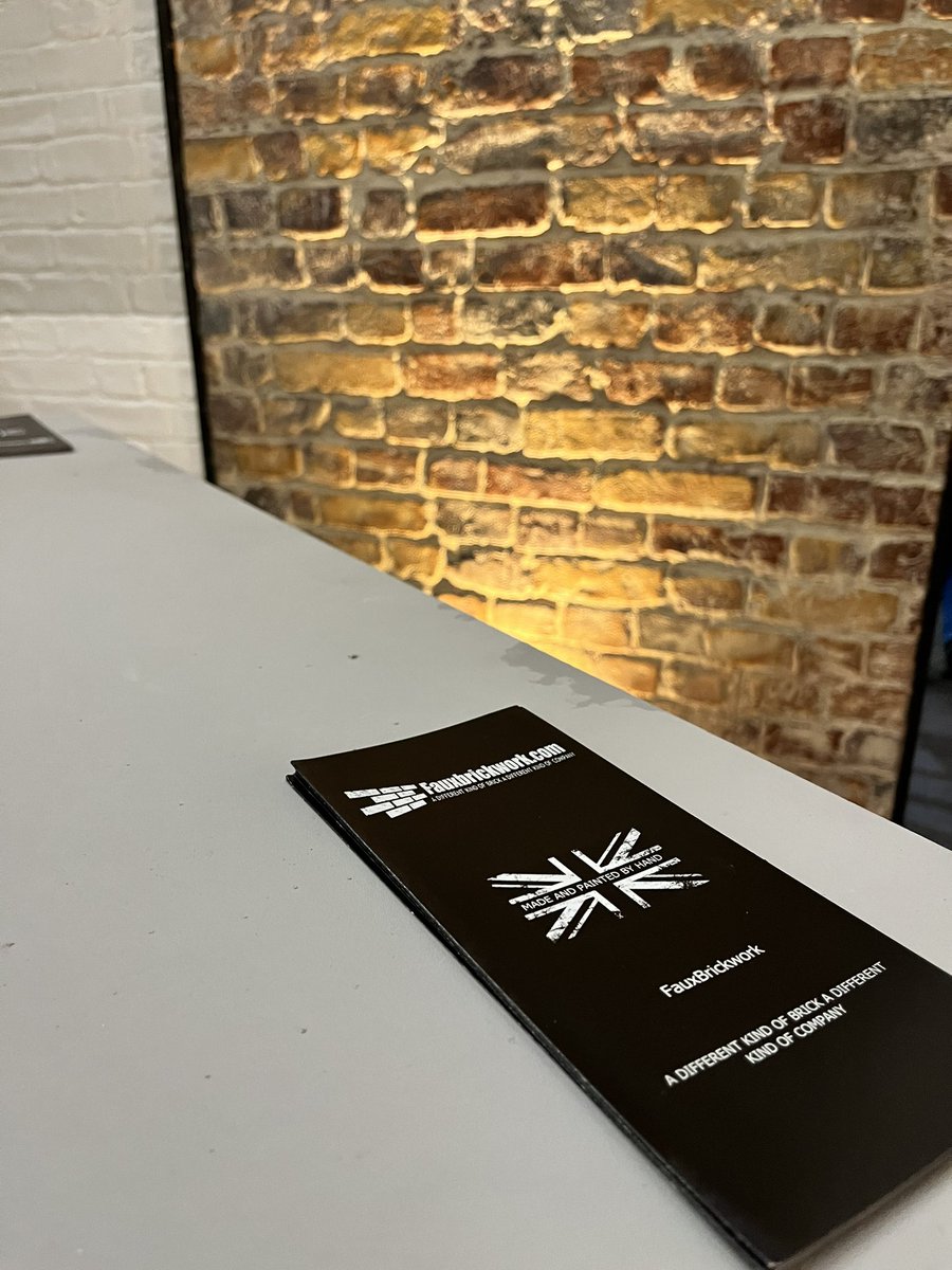 Fauxbrickwork's tweet photo. First day is over, thank you for all the great feedback and interest in our products! #fauxbrick #interiordesign #londoninteriors #handmade #wallpanel https://t.co/jgjzlLD0EC