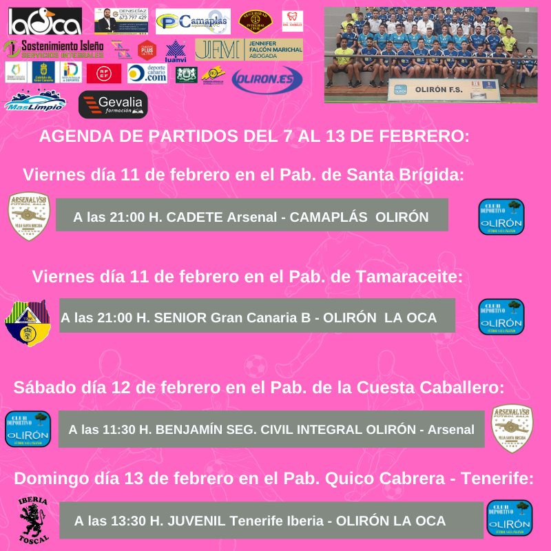 C. D. Olirón Futsal (@olironfutsal) on Twitter photo 