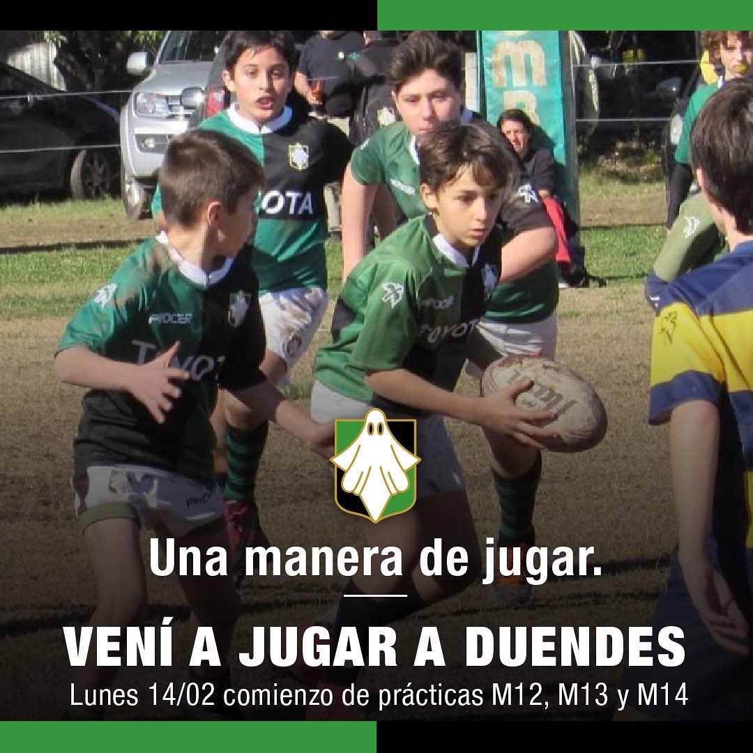 Veni a jugar a Duendes! 🏉🏑
•
#UnaManeraDeVivir
#Juguemos 💪
#SomosDuendes 💚🖤👻
#SomosCampeones 🏆🏆