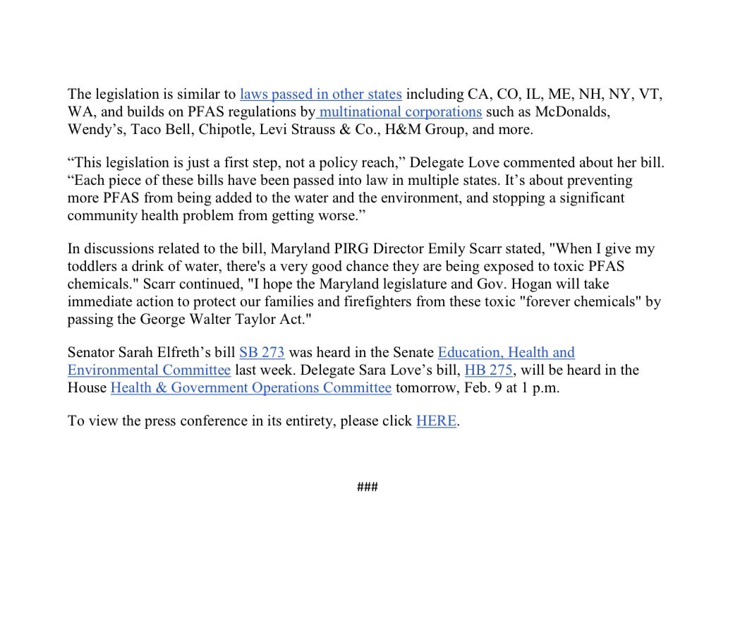 Senator Sara Love tweet media