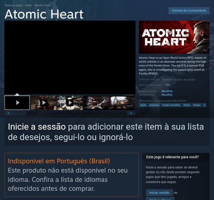 Atomic Heart, PC Steam Jogo