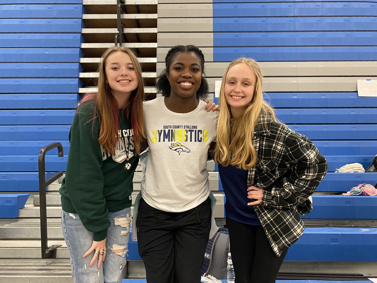 Wow! What a season! Team high score of a 144.895 and 3rd place in the region! The team brought it yesterday! 🤗
.
Congrats to our seniors - Olivia, AnnMarie and Bella! You will be missed! 😢
.
#soco #stallionnation #hsgymnastics #proudcoach