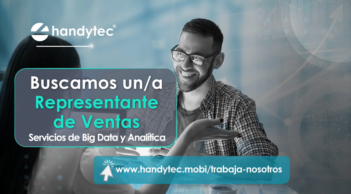 handytec's tweet photo. 🔎Buscamos un/a #RepresentanteDeVentas 👩‍💻
Si te apasiona crear relaciones y generar valor en la experiencia de clientes, esta oportunidad es para ti 💯

¡Aplica hasta 📅 10/2/2022 y conviértete en un techie!
👉 https://t.co/IL7zQqaeGr
#Trabajo #IMakeItPossible #WeMakeItPossible https://t.co/DX1uvki91K