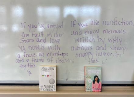 therealmsmazz1's tweet photo. In #ENG3C @ThoroldNation, we began Sem 2 w/ our #BookLove unit. Today, we focused on finding books we think we will enjoy. I find that pulling a few books and presenting them in a "Netflix-style" recommendation helps pique student interest #dsbn https://t.co/zpecf9MQly