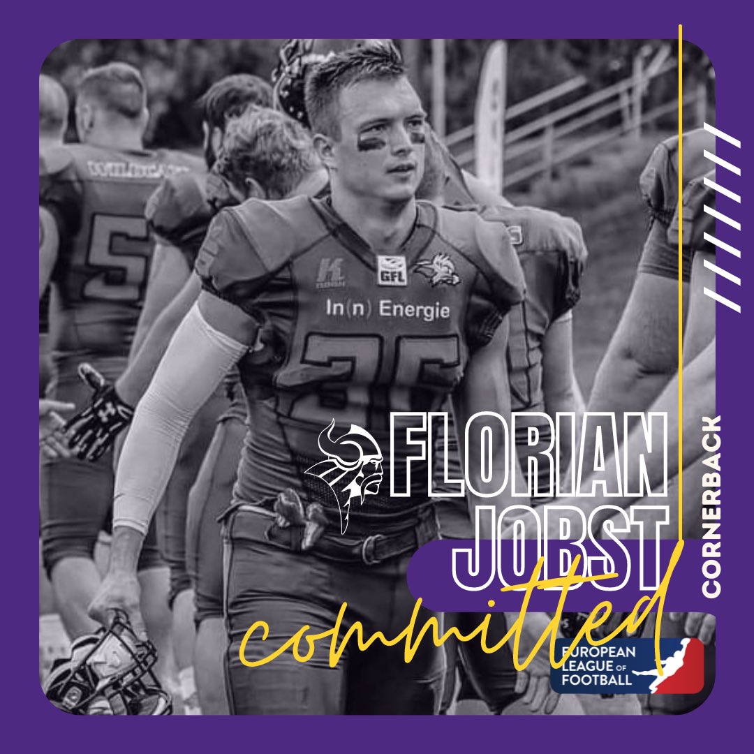 ViennaVikings's tweet photo. #COMMITTED 🔒
We are happy that longtime Kirchdorf Wildcats' Cornerback Florian Jobst becomes a Vienna Viking and joins our franchise in the @ELF_Official.

#PurpleReign #VIKSigning #ViennaVikings 
Foto (c) Monamer Photography https://t.co/5x5QbjeaZs