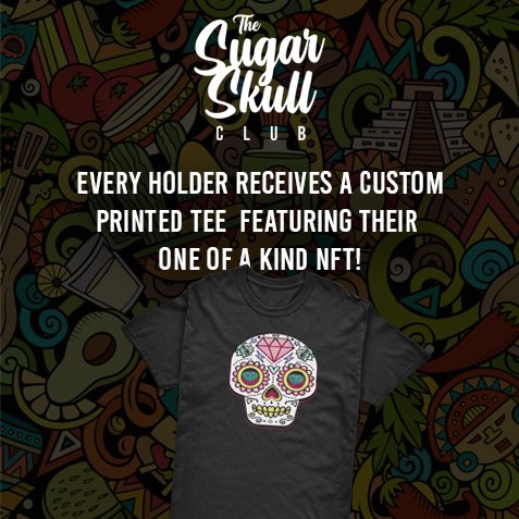 SugarSkullClub's tweet photo. @SugarSkullClub Benefits!
#NFTs #nftart #ETH #NFTCollection #nftmerch https://t.co/AGPV1b3k7F