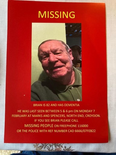 SteveReedMP's tweet image. Missing in Croydon, North End. Please call the freephone number shown if you have any information