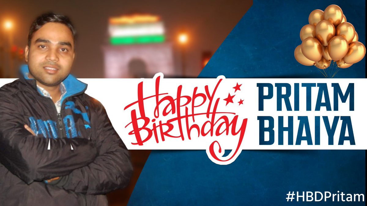 Happy Birthday to national SM team member of @AamAadmiParty, @AAP4Jharkhand SM head, most dedicated volunteer & my crazy, fun, fabulous brother cum friend @PritamMishra_
 I am so grateful for your friendship and all the fun times that we've shared.
#HBDPritam