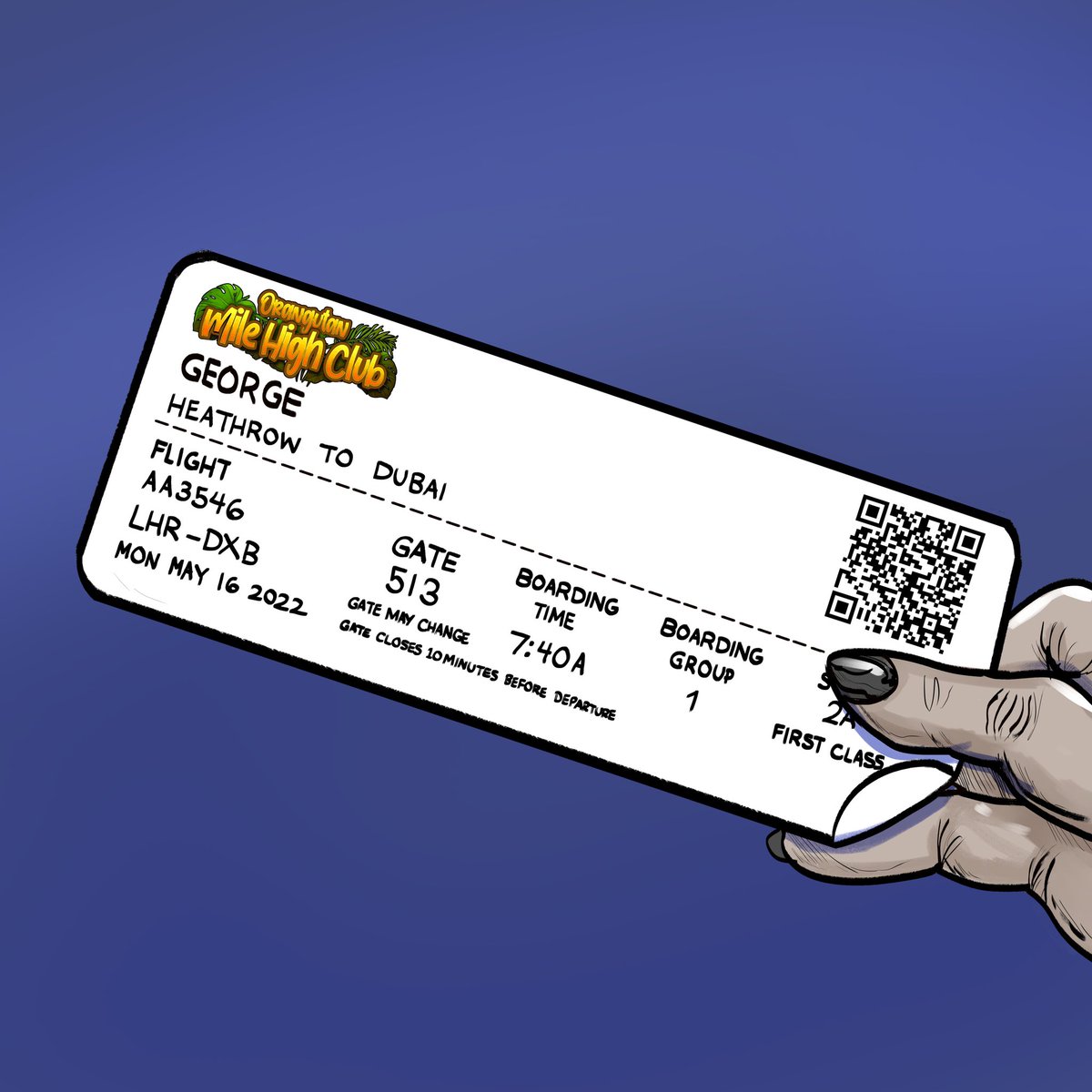 Will you be joining George &amp; the party in Dubai? ✈️

Make sure to join our growing community on discord: discord.gg/zkrmhjRh

 #OMHC #NFT