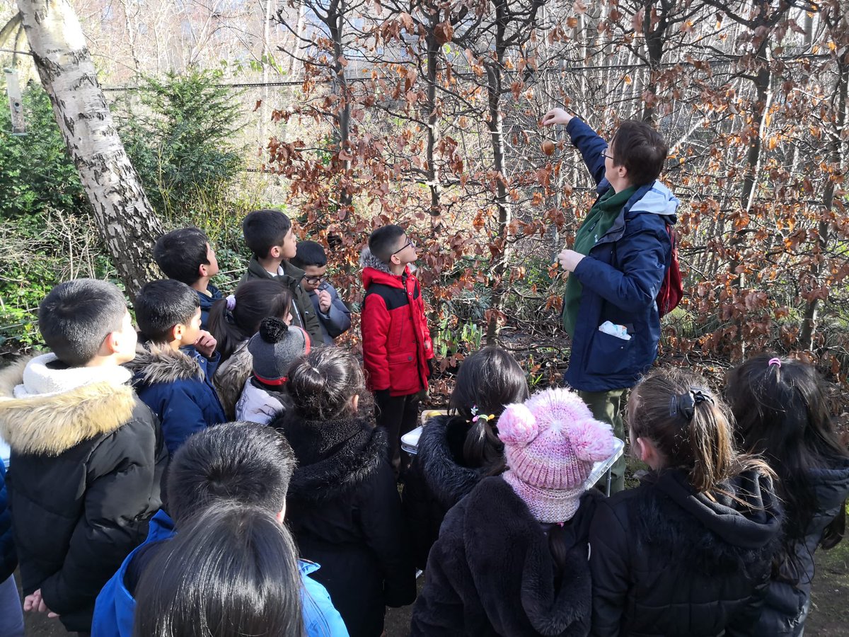 Our classes have been enjoying their visits to <a href="/Hidden_Gardens/">The Hidden Gardens</a> as part of #ChildrensMentalHealthWeek We know how important it is for our mental health to get outside and be around nature! 🌳 🌸 Here are our P3 pupils working as a team to find hidden items and make bird feeders 🐦