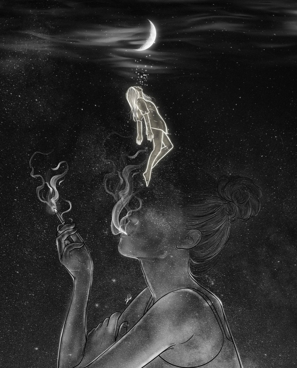 salah_221's tweet photo. Feel it. The thing that you don’t want to feel, feel it and be free✨.
#art #illustration #drawing #painting https://t.co/4usrBgJACK