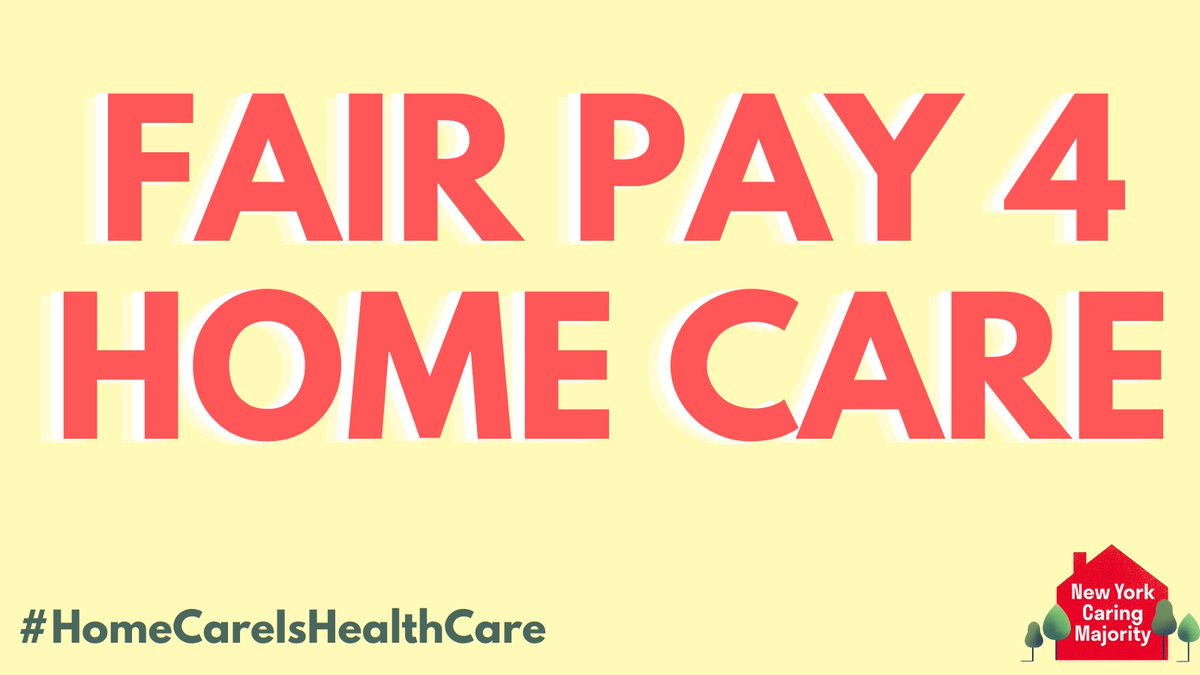 Home care workers are essential and deserve living wages. We have to address New York’s urgent home care shortage, and pass the Fair Pay for Home Care bill. (1/2)

#HomeCareIsHealthCare #FairPay4HomeCare