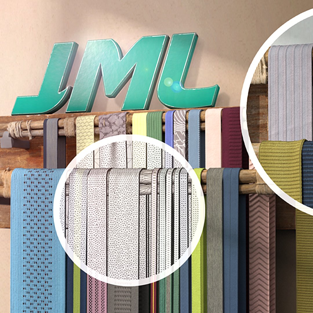 optitex's tweet photo. ENJOY NEW DIGITAL MATERIALS W/ @JML APPAREL’S ELASTIC TRIMS! New partnership lets customers enhance designs w/easy download from JML’s library. FREE materials added to #PDS3D and #3DDI. Create stunning sports/leisurewear &amp; go straight to market! https://t.co/VSIlohEX2U https://t.co/KFHu1X5mmP