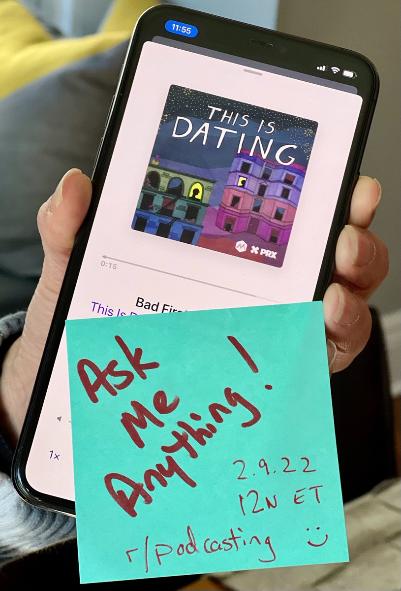 You saw them in @nytimes. You heard 'em on @NPRItsBeenAMin w/ @SamSanders. And now? You can chat w/ the chart-topping creators of @MagnifNoise + @PRX's This Is Dating! Podcast fans + podcasters - join us tomorrow @ noon ET for a @Reddit AMA on reddit.com/r/podcasting