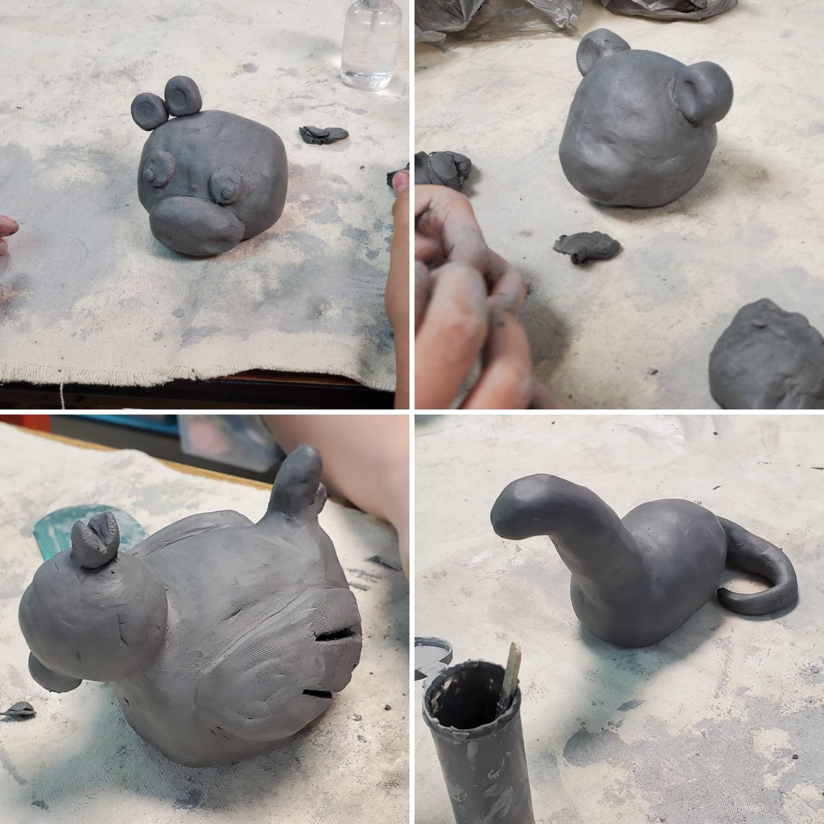 ArtCoyle's tweet photo. Accelerated Art 1 students are working on their clay rattles this week. They're really coming along! #gisdarts #choosegarlandisd #clayrattle https://t.co/FFRDC2JjSd