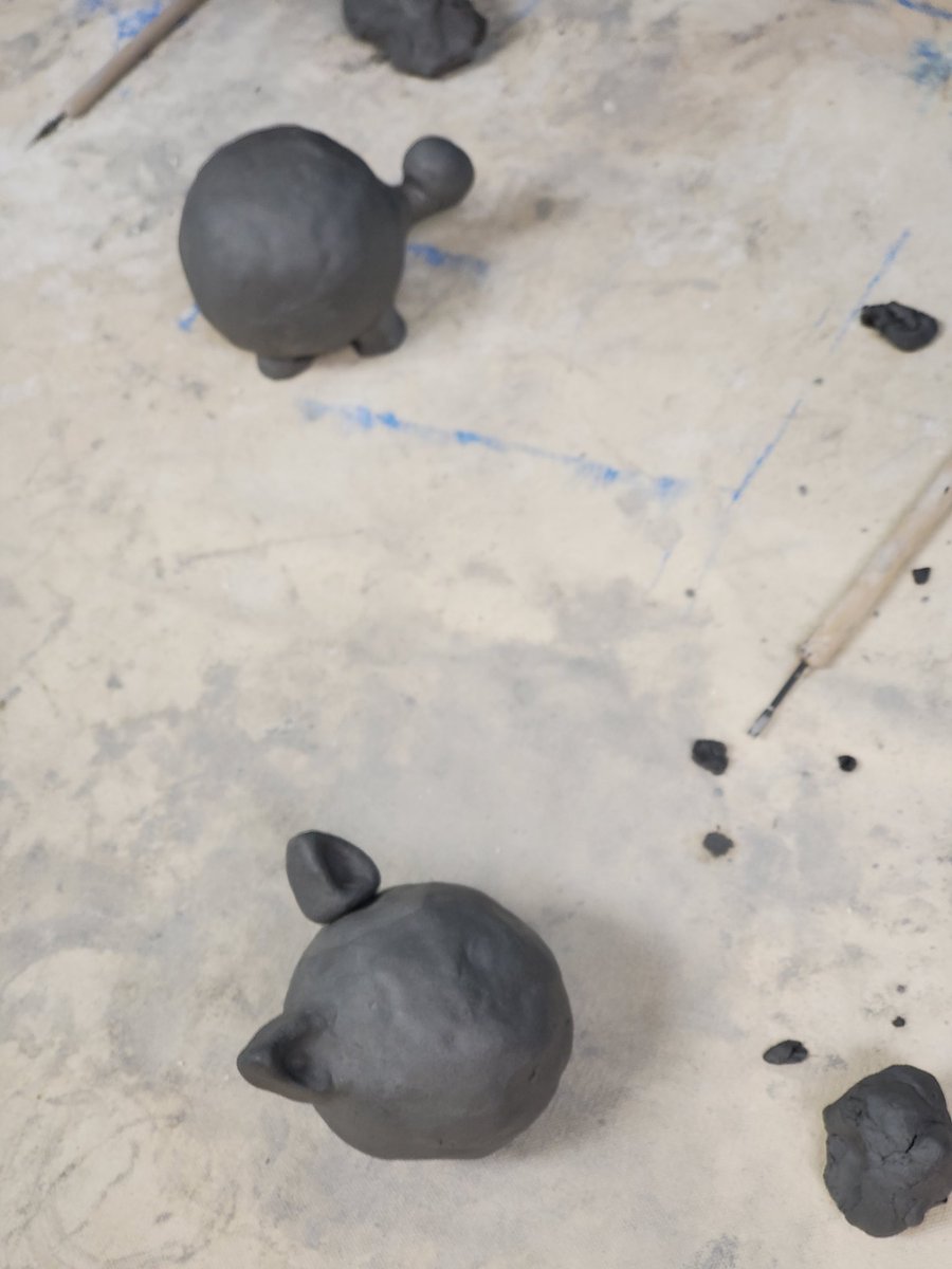 ArtCoyle's tweet photo. Accelerated Art 1 students are working on their clay rattles this week. They're really coming along! #gisdarts #choosegarlandisd #clayrattle https://t.co/FFRDC2JjSd