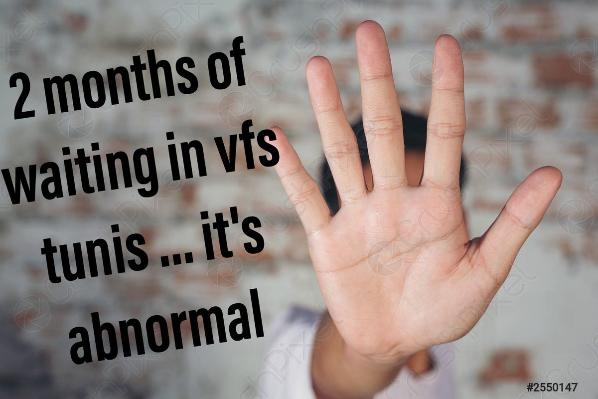 It's not normal what is happening in <a href="/VFSGlobal/">VFS Global</a> tunis...a 2-month wait to get an appointment...in Lebanon, for example, the delay is one day...we will contact ircc for that....
<a href="/vfsglobalcare/">@vfsglobalcare</a> <a href="/VFSGlobal/">VFS Global</a>