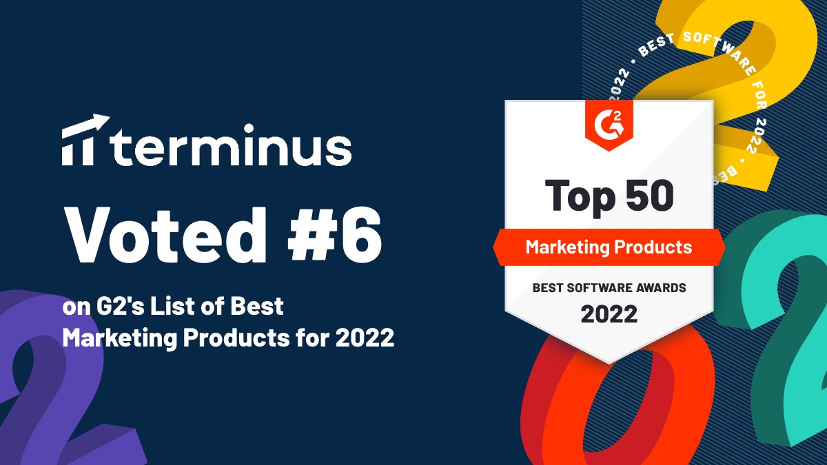 Pumped to see <a href="/Terminus/">Terminus</a> included in the top 10 of <a href="/G2dotcom/">G2</a>'s list of the Best Marketing Products for 2022! 💪 We're in great company.

g2.com/best-software-…