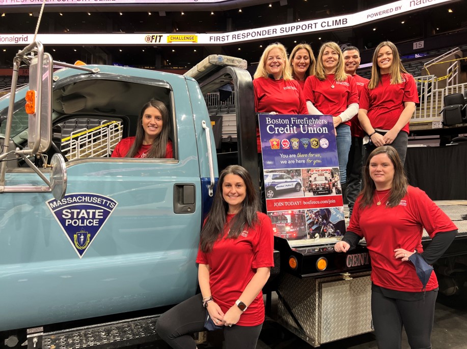 BostonFireCU's tweet photo. We were proud to once again sponsor and participate in the BFit Challenge this year! It was great to be back at it in person supporting an amazing cause for the first responders we proudly serve. #BFitChallenge #BFCU https://t.co/GwWV0g7kg5