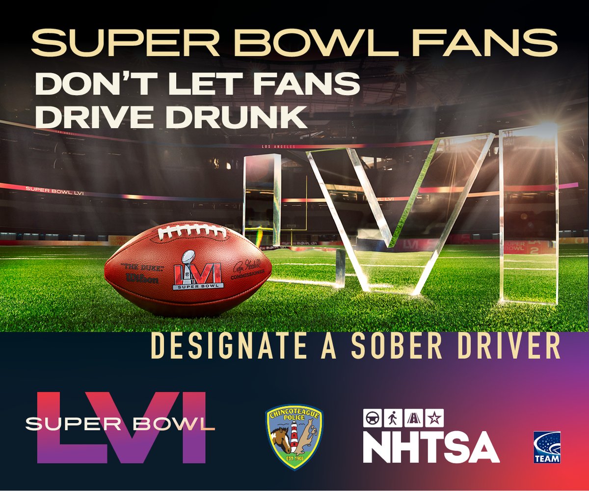 There’s no need to consult the playbook. 📖 The winning play always involves designating a sober driver. 🏆 Fans Don’t Let Fans Drive Drunk. #SuperBowlLVI
