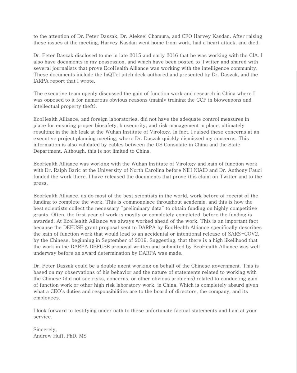 TexasLindsay's tweet photo. BREAKING NEWS: This letter was sent to the #WHISTLEBLOWER Committee ranking chair this morning. @RogerWicker 
Please read and retweet. https://t.co/48NyyjcKkl