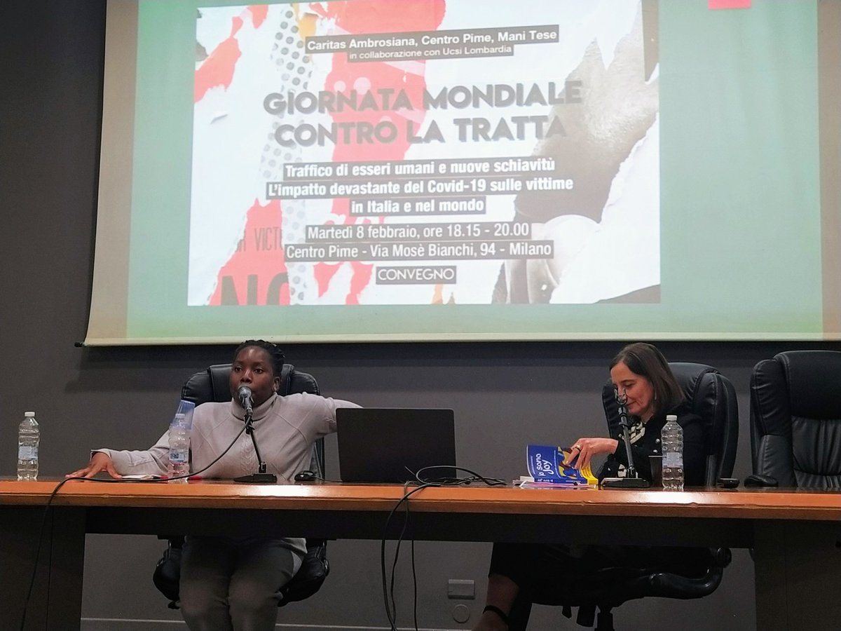 ManiTese's tweet photo. “Ho viaggiato nel #deserto, sono stata nei #lager della #Libia, ho attraversato il Mar Mediterraneo... È stato un inferno”.
Joy Ezekiel, autrice del libro “Io sono Joy”.
#StopTratta https://t.co/64IGrqCxE7