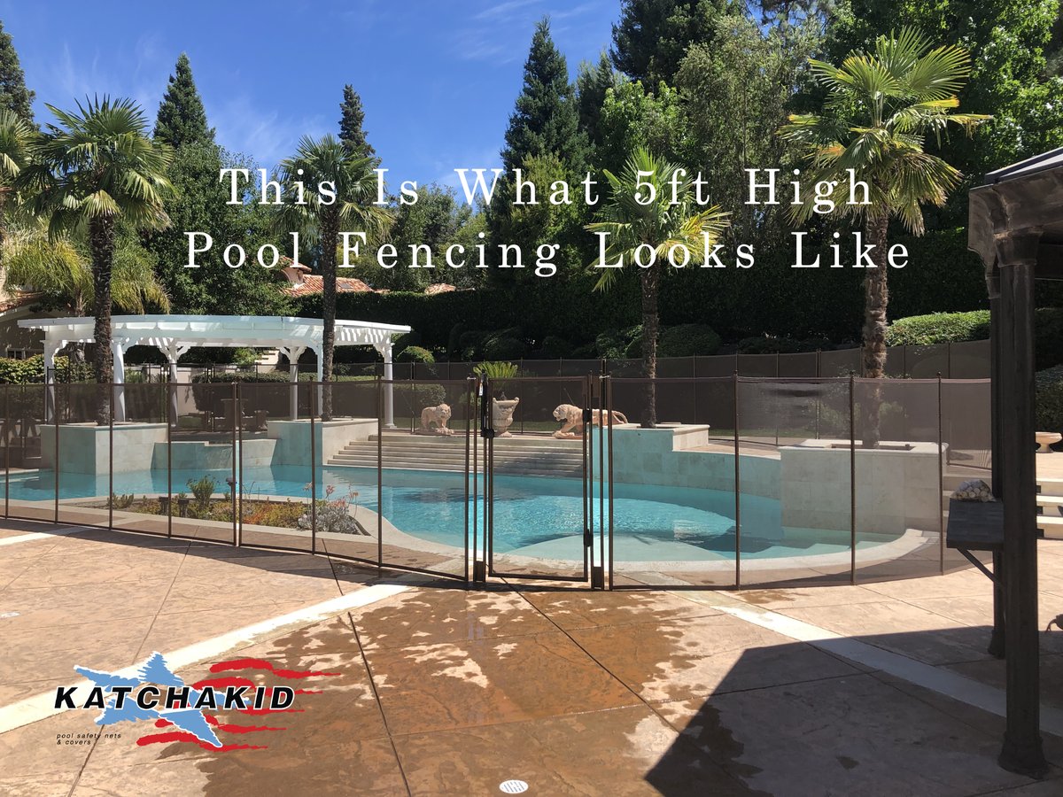 Katchakidinc's tweet image. Katchakid pool fencing is available in 4ft and 5ft heights. A visual is always useful - here is 5ft. 

#poolsafety #poolsafetynet #poolnet #poolnets #poolcover #poolcovers #poolfence #poolfences #swimmingpools #swimmingpool #poolfencing #katchakid #katchakidinc
