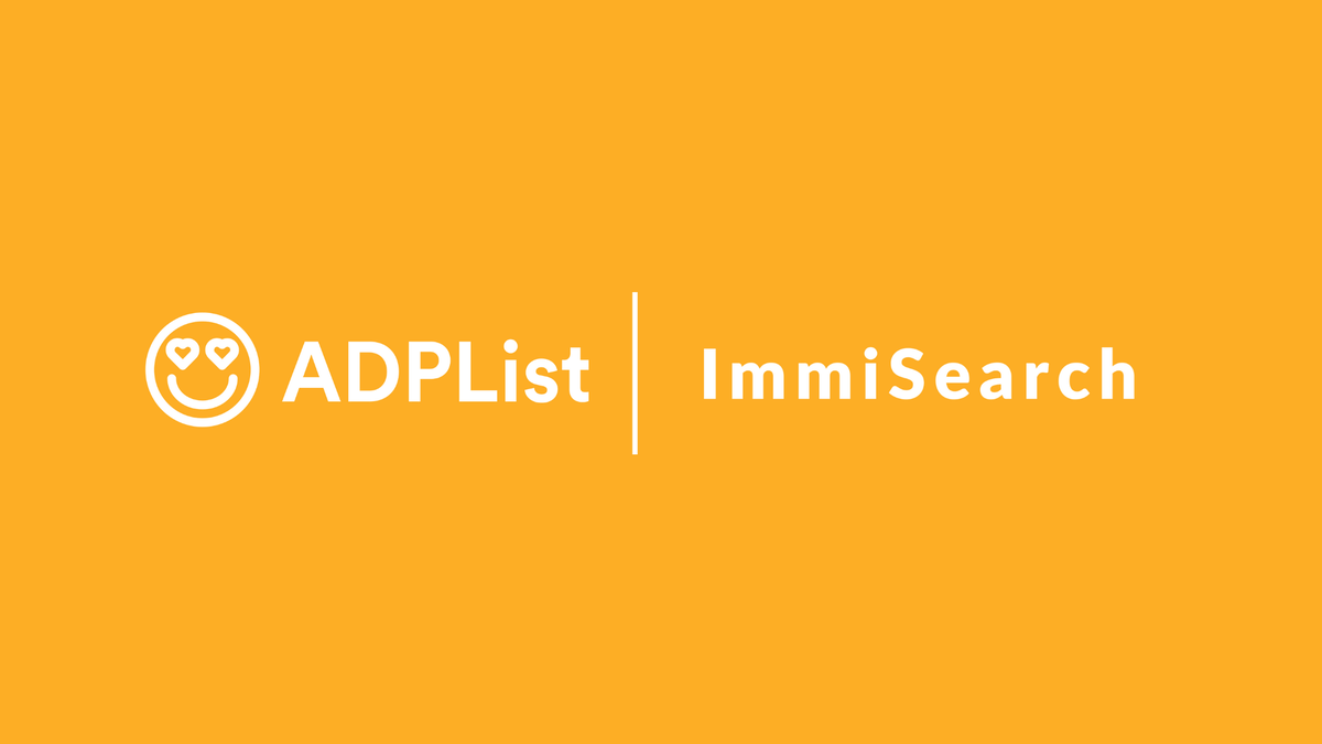We are happy to announce our partnership with ADPList, a platform to find, book and meet mentors around the world.We hope that the mentorship platform on ADPList and the ImmiSeach community will give you some support! 

buff.ly/35YSvVP

#immigrationhelp #immigrationtech