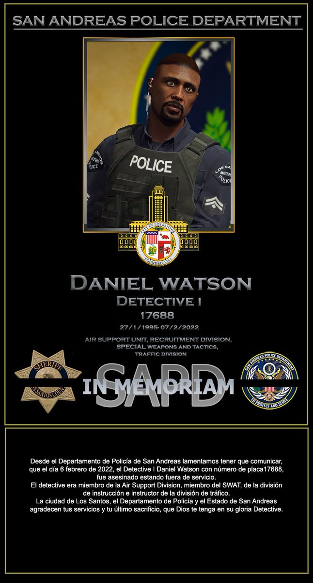 San Andreas Police Department (@sapdespistaos) on Twitter photo 