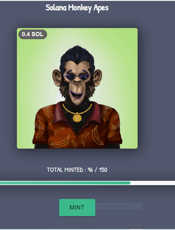 SolanaMonkeyApe's tweet photo. 96 minted guys! woohoo 😎🏆
Mint your ▶️
https://t.co/x29NQ17XSL

🏆Lifetime Passive Income
🏆Monthly Royalty 
🏆Gen#1 Airdrop
🏆64% Sold Out https://t.co/xVYomyAYam
