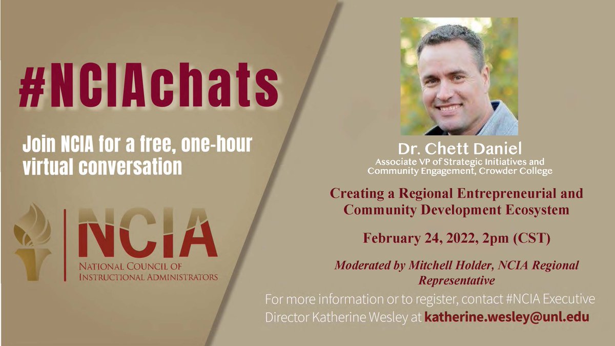 CC_Leader's tweet photo. Join us on February 24 at 2p (CT) for another great #NCIAchat! Registration details below. https://t.co/ZM7zSJMMSa
