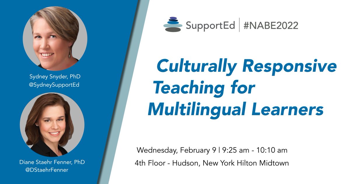 SupportEduc's tweet photo. Tomorrow's @NABEorg session: 

🎙️ @SydneySupportEd &amp; @DStaehrFenner
📅 Wednesday, Feb. 9
🕐 9:25 -  10:10 am
📍 4th floor - Hudson, NY Hilton Midtown
🔗 https://t.co/bqjWeQnfoG

#NABE2022 https://t.co/wEcKmQTxnB